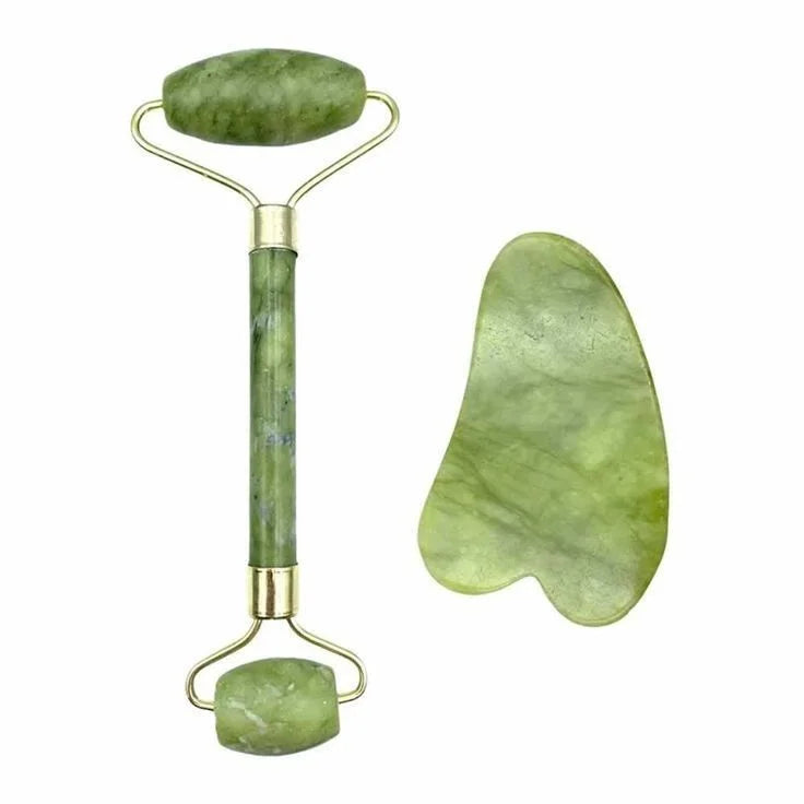 GUA SHA Y RODILLO FACIAL